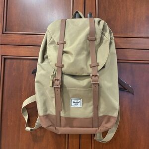 Herschel Supply Retreat Khaki and Brown Backpack